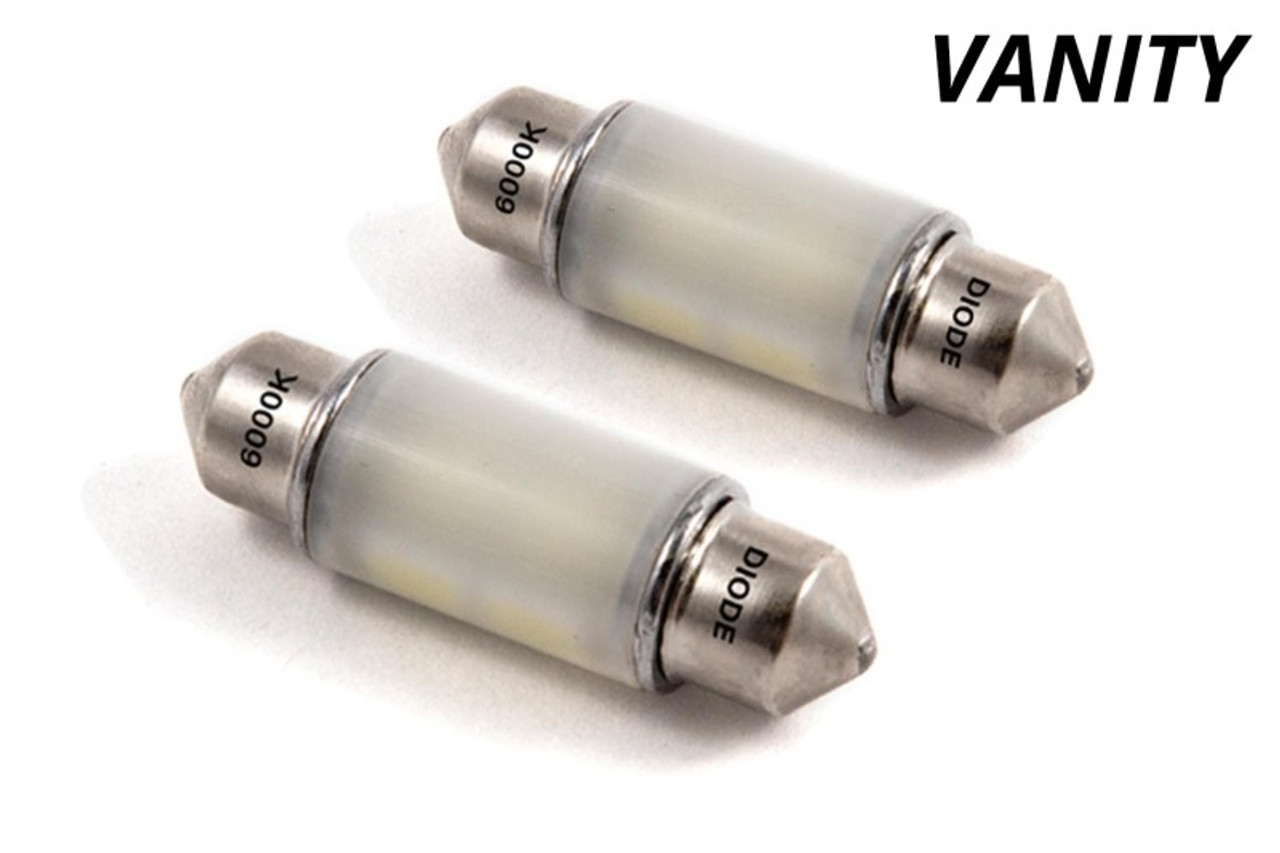 Diode Dynamics 36mm SMF2 LED Bulb - Red (Pair) - DD0080P