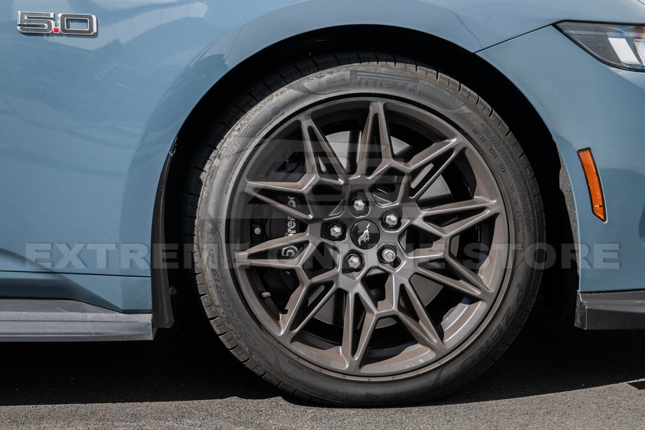 EOS Mud Flaps - Front - Gloss Black - 2024+ Mustang GT