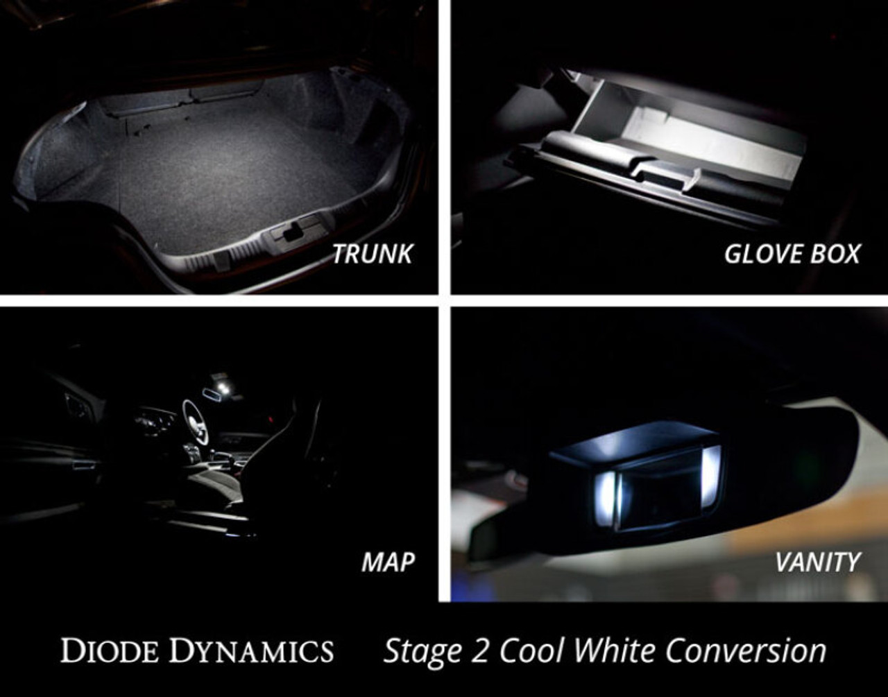 Diode Dynamics Mustang Interior Light Kit 15-17 Mustang Stage 1 - Cool - White - DD0225