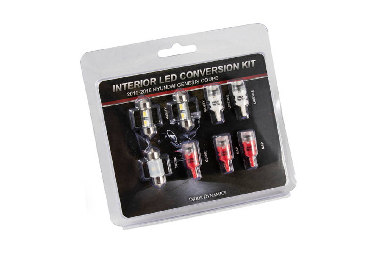 Diode Dynamics 10-16 Hyundai Genesis Coupe Interior Kit Stage 1 - Red - DD0270