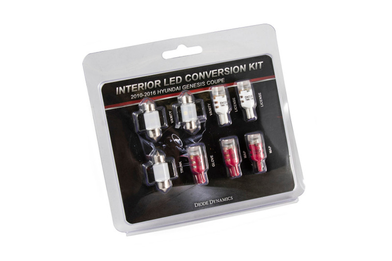 Diode Dynamics 10-16 Hyundai Genesis Coupe Interior Kit Stage 2 - Red - DD0271