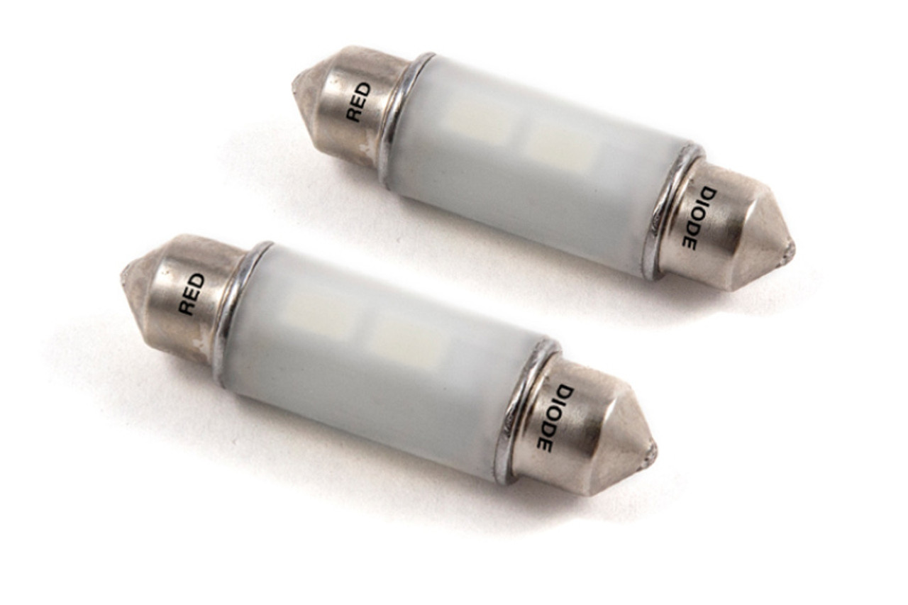 Diode Dynamics 39mm HP6 LED Bulb LED - Red (Pair) - DD0315P