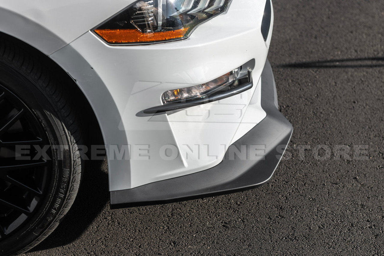 EOS Performance Front Splitter Matte Black - 18-23 Ford Mustang