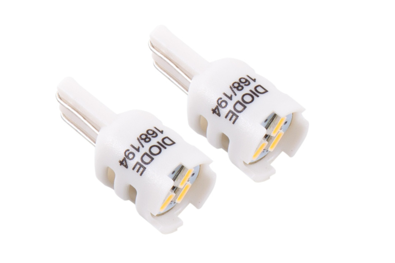 Diode Dynamics 194 LED Bulb HP3 LED Natural - White Short (Pair) - DD0328P