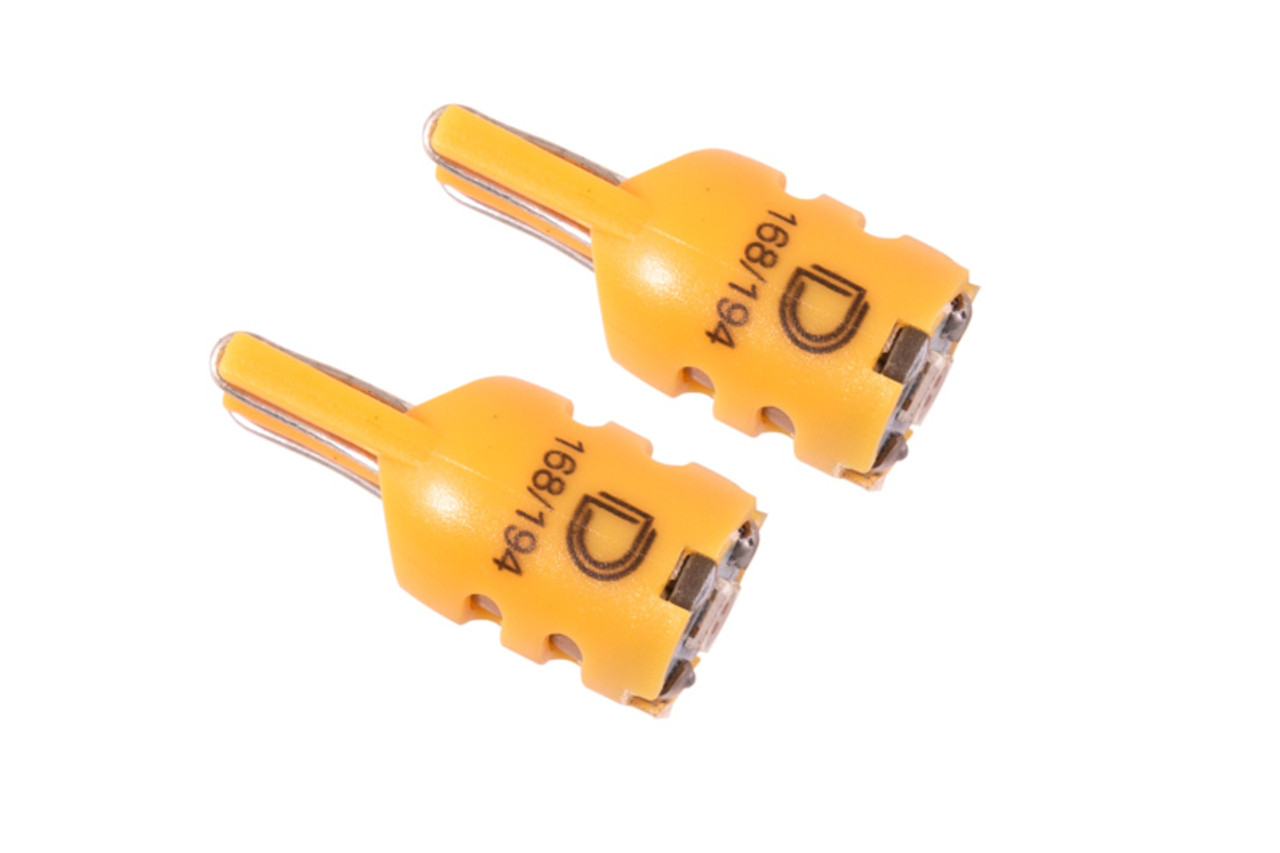 Diode Dynamics 194 LED Bulb HP5 LED - Amber Short (Pair) - DD0332P
