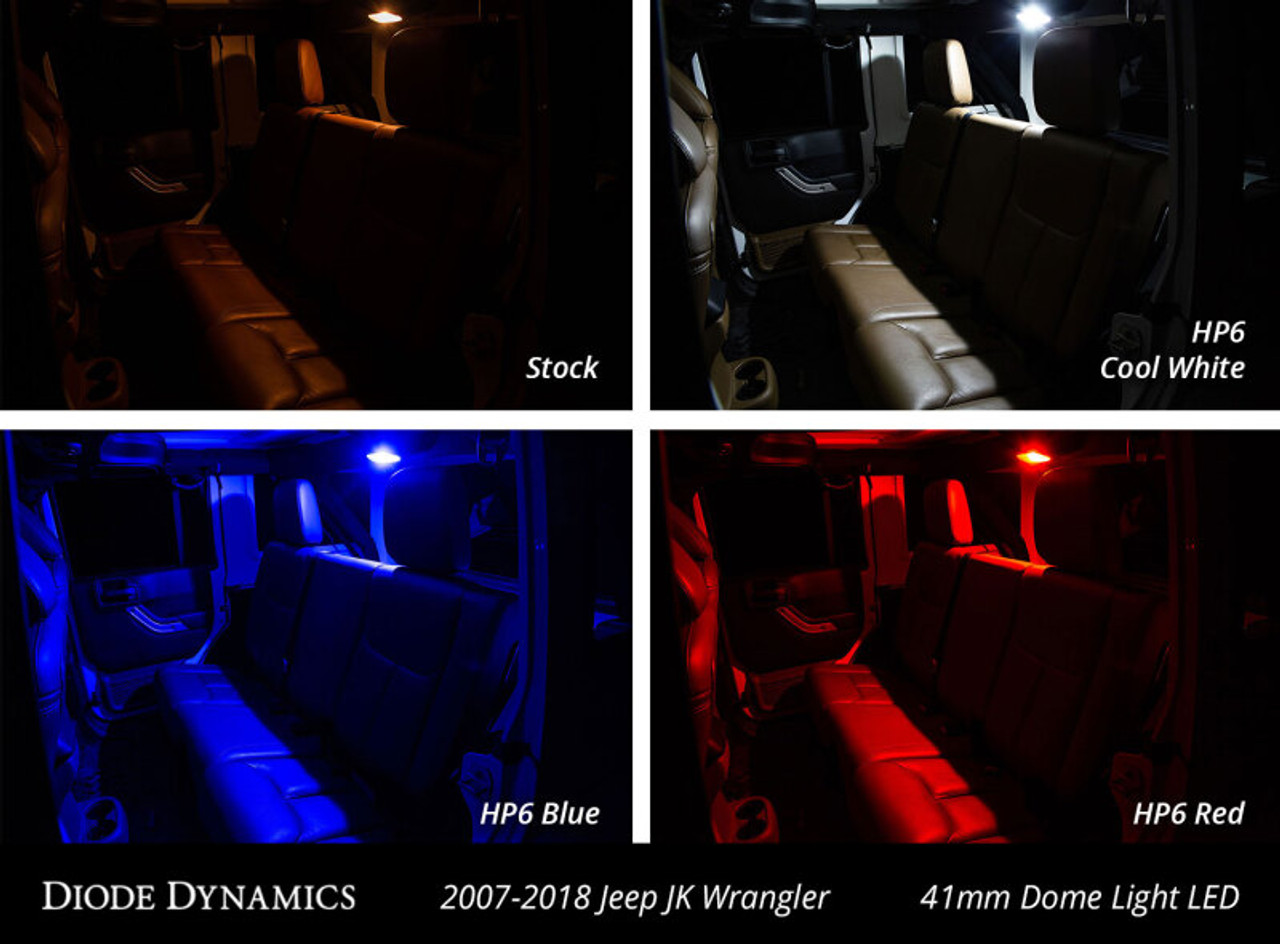 Diode Dynamics Wrangler JK 4dr Interior Kit Stage 1 - Cool - White - DD0363