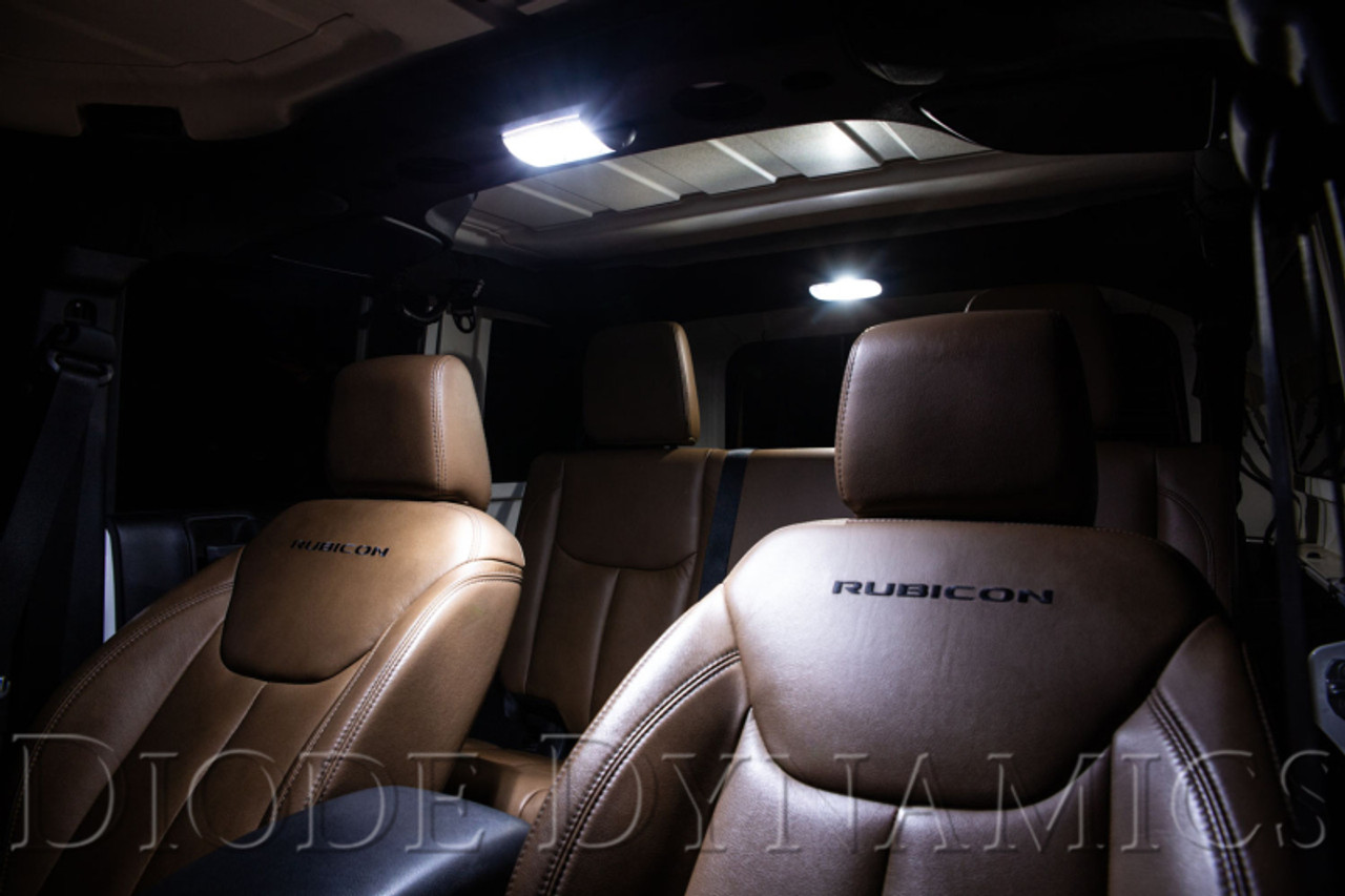 Diode Dynamics Wrangler JK 4dr Interior Kit Stage 1 - Cool - White - DD0363