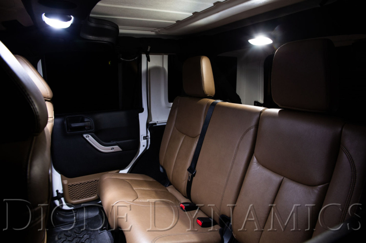 Diode Dynamics Wrangler JK 4dr Interior Kit Stage 1 - Cool - White - DD0363