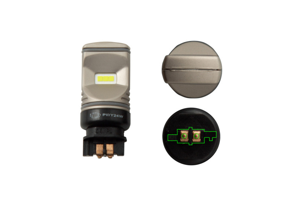 Diode Dynamics PWY24W HP60 - Cool - White LED Bulbs (Pair) - DD0436P