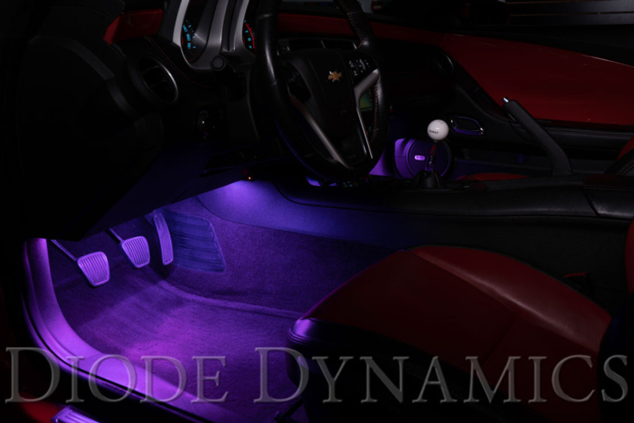 Diode Dynamics RGBW Footwell Strip Kit 4pc Multicolor - DD0443