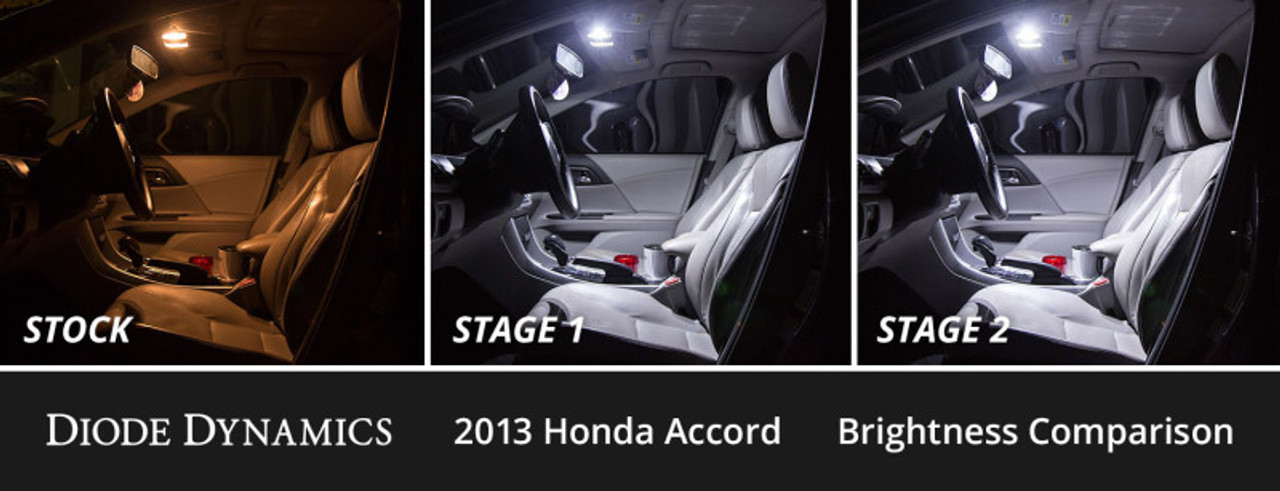 Diode Dynamics 13-17 Honda Accord Interior LED Kit Cool White Stage 1 - DD0493