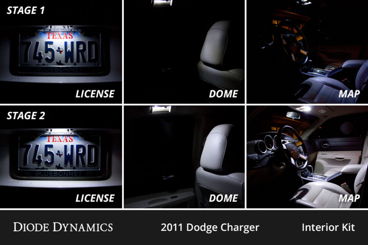 Diode Dynamics 11-23 Dodge Charger Interior LED Kit Cool White Stage 1 - DD0495