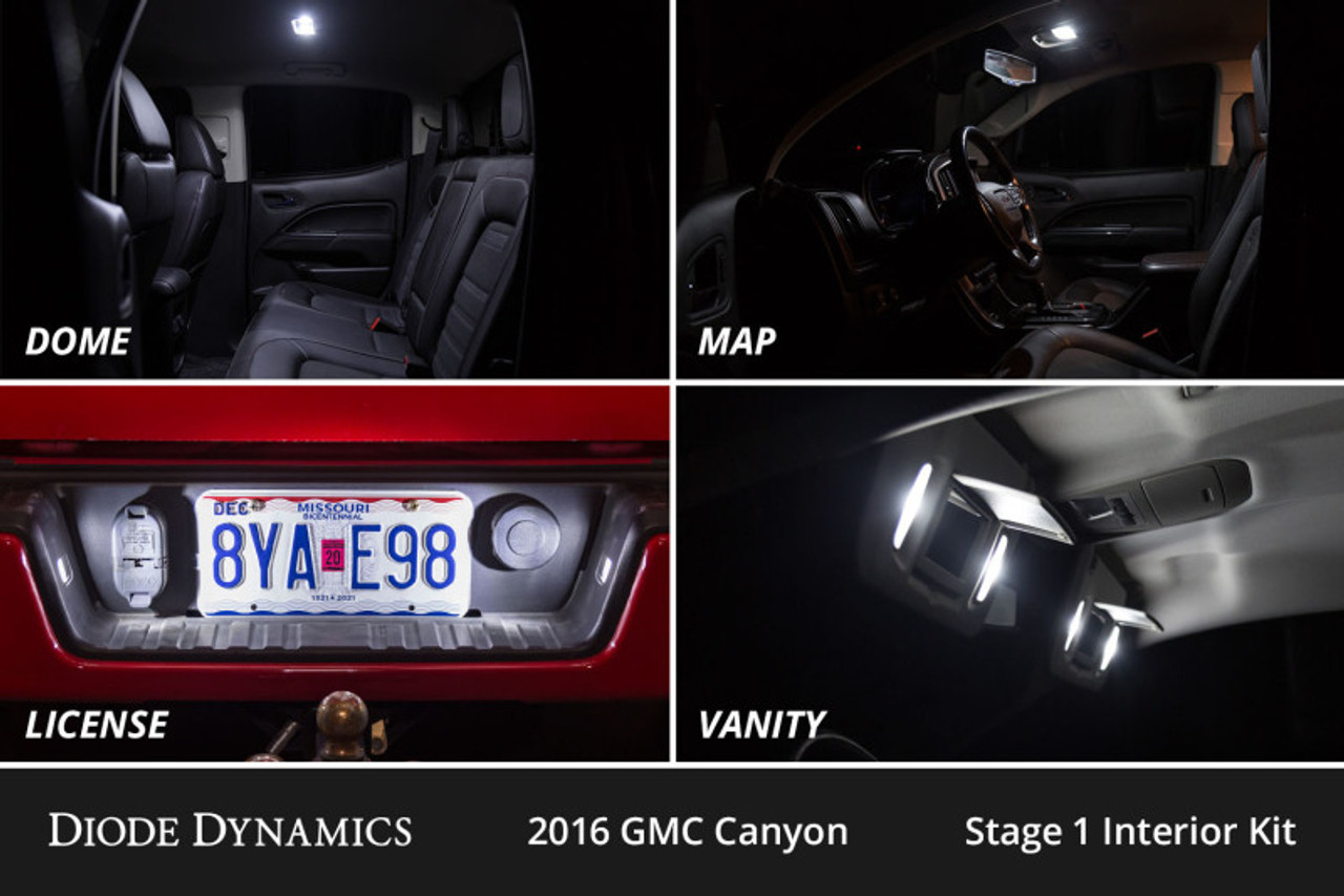 Diode Dynamics 15-22 GMC Canyon Interior LED Kit Cool White Stage 1 - DD0497