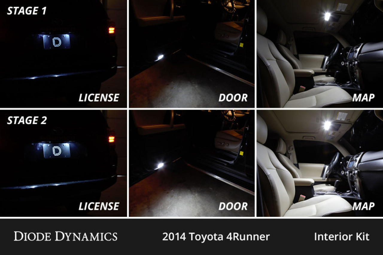 Diode Dynamics 10-24 Toyota 4Runner Interior LED Kit Cool White Stage 1 - DD0499
