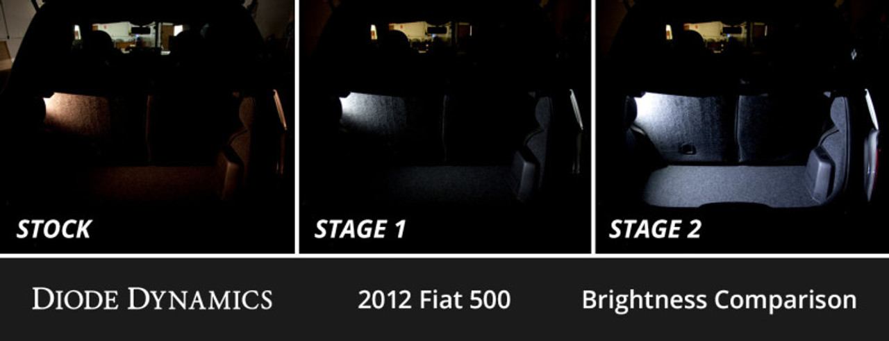 Diode Dynamics 12-19 Fiat 500 Interior LED Kit Cool White Stage 1 - DD0501