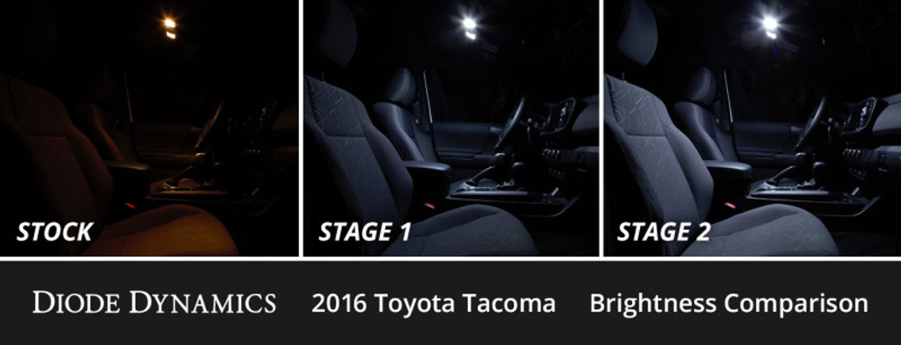 Diode Dynamics 16-23 Toyota Tacoma Interior LED Kit Cool White Stage 1 - DD0505