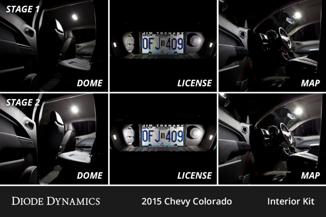 Diode Dynamics 15-22 Chevrolet Colorado Interior LED Kit Cool White Stage 2 - DD0512