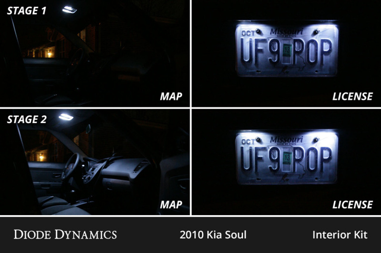Diode Dynamics 10-13 Kia Soul Interior LED Kit Cool White Stage 2 - DD0532