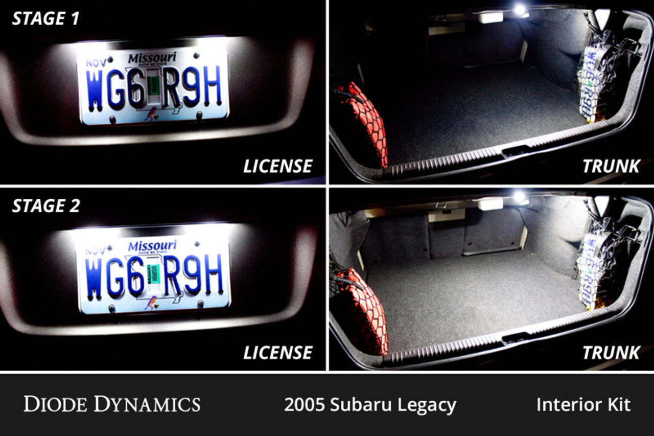 Diode Dynamics 05-09 Subaru Legacy Interior LED Kit Cool White Stage 2 - DD0538