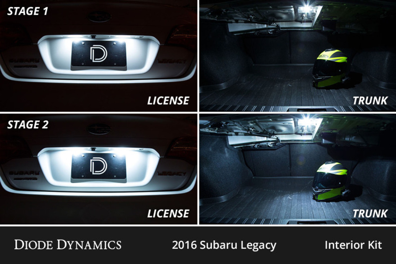 Diode Dynamics 15-19 Subaru Legacy Interior LED Kit Cool White Stage 2 - DD0542