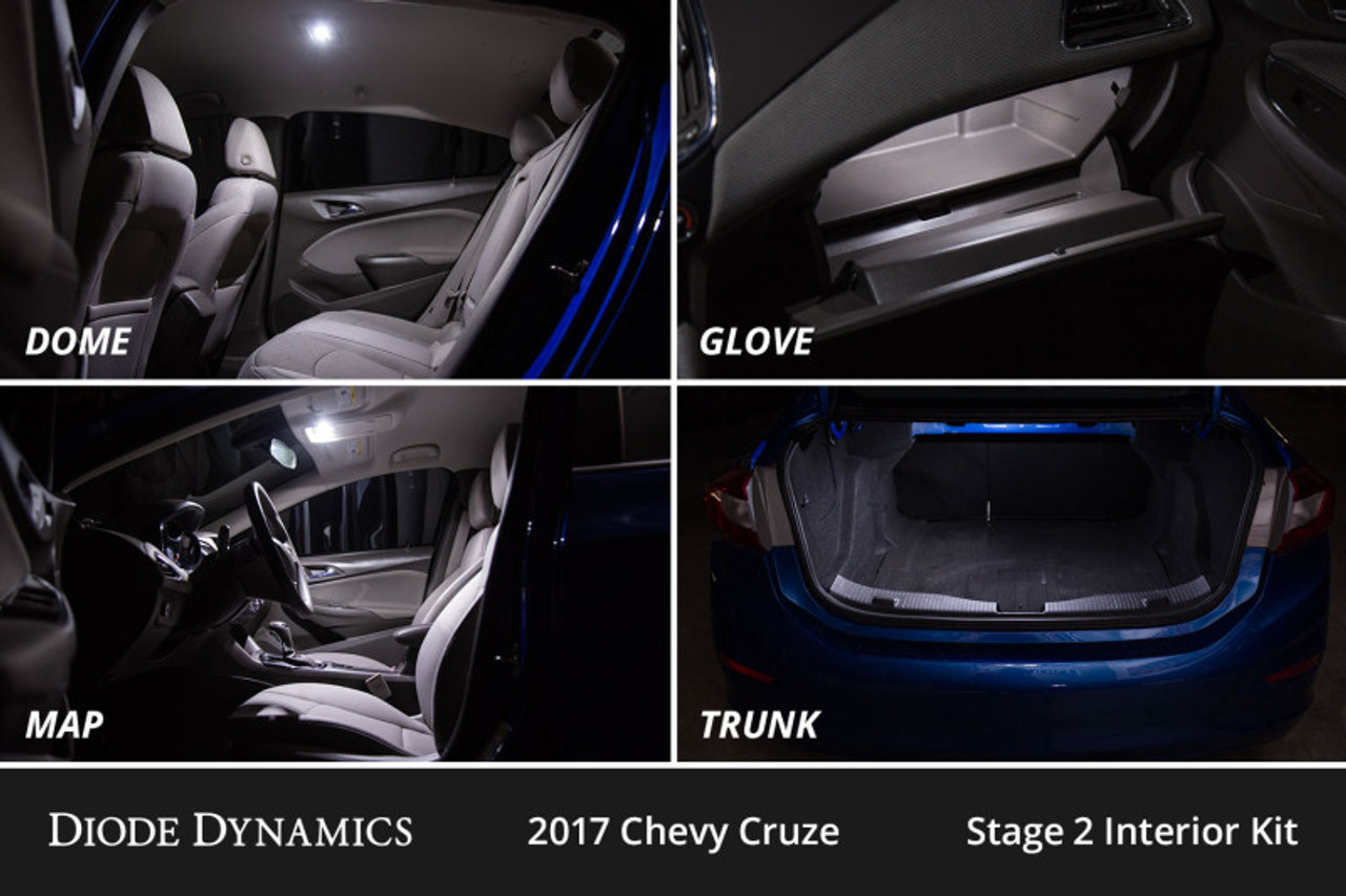 Diode Dynamics 11-15 Chevrolet Cruze Interior LED Kit Cool White Stage 1 - DD0555