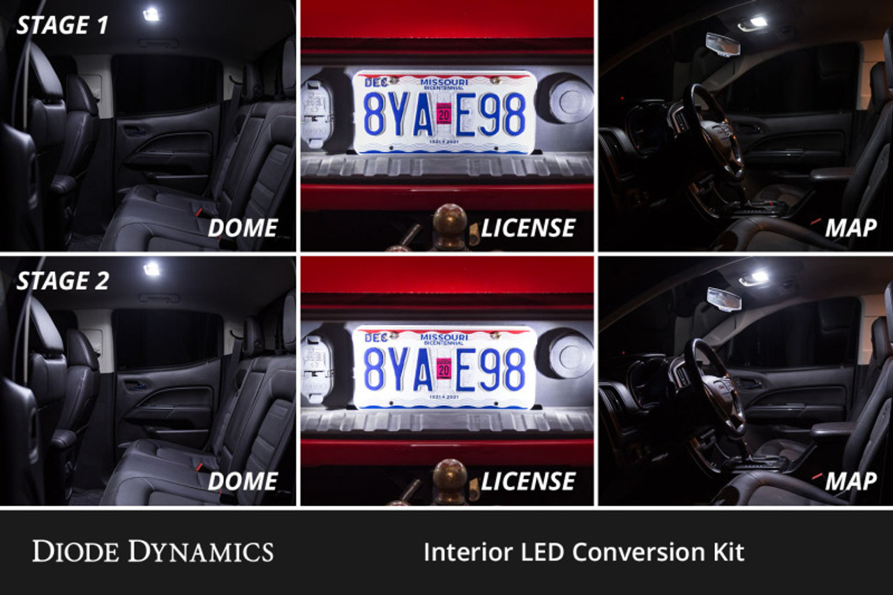 Diode Dynamics 04-12 Chevrolet Colorado Interior LED Kit Cool White Stage 2 - DD0560