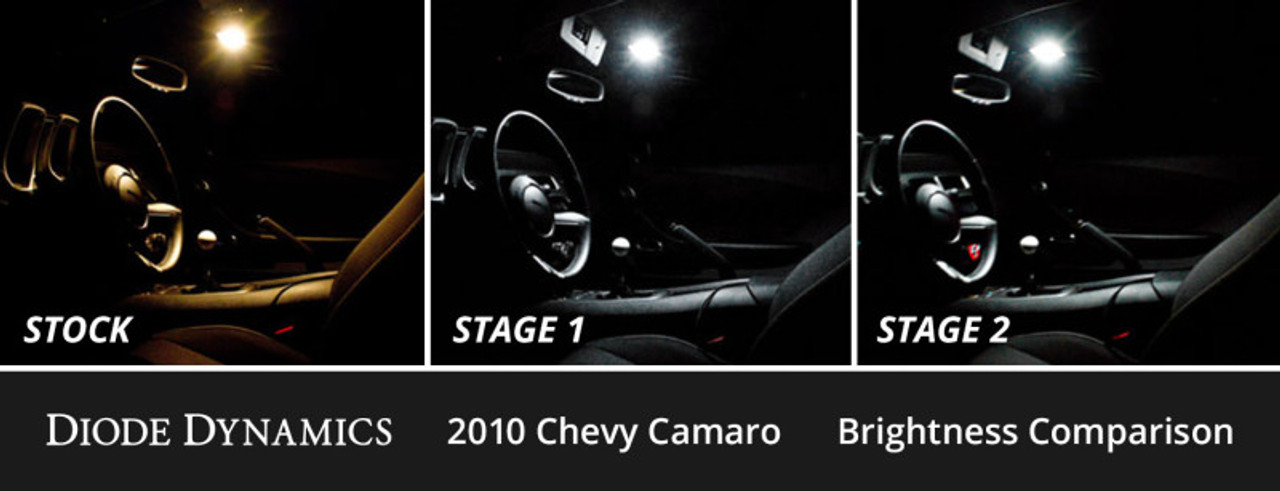 Diode Dynamics 10-15 Chevrolet Camaro Interior LED Kit Cool White Stage 1 - DD0569