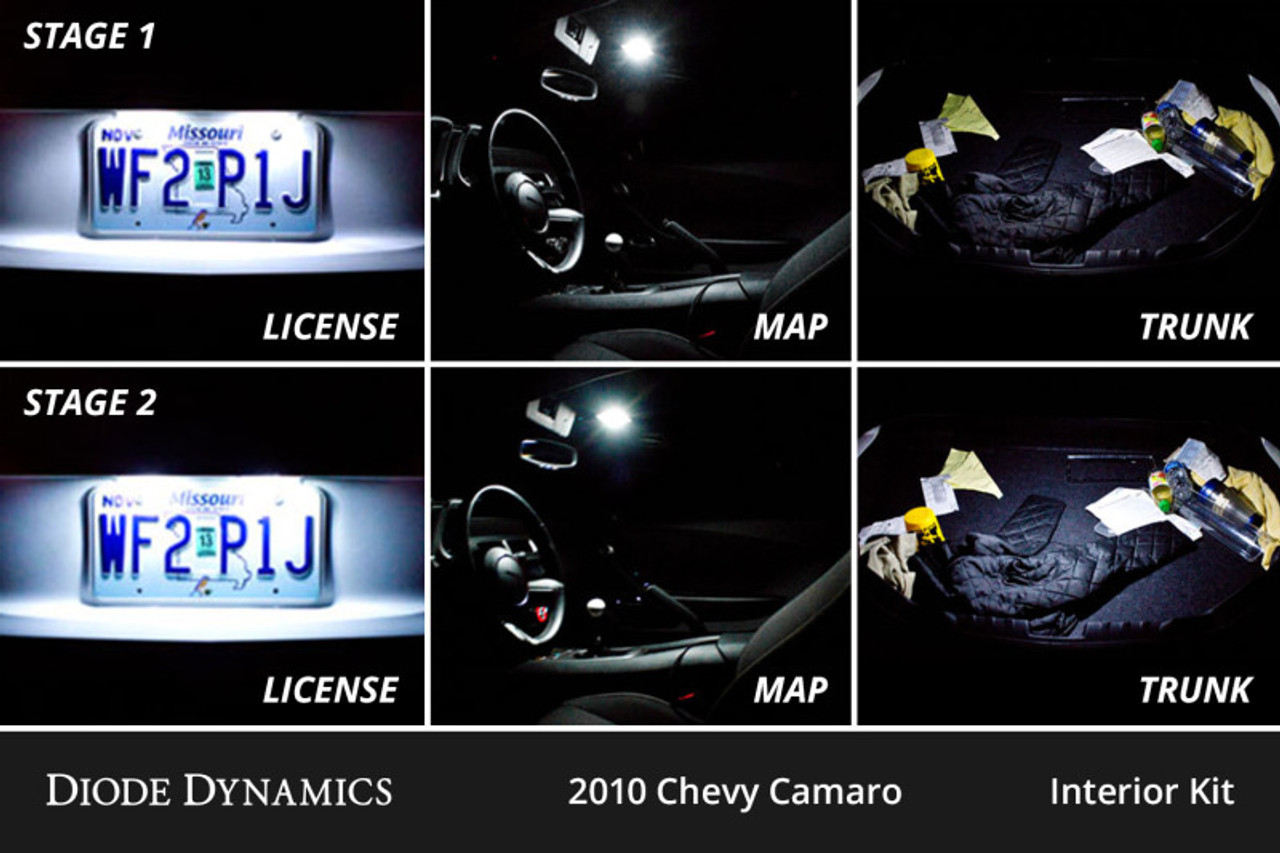 Diode Dynamics 10-15 Chevrolet Camaro Interior LED Kit Cool White Stage 1 - DD0569