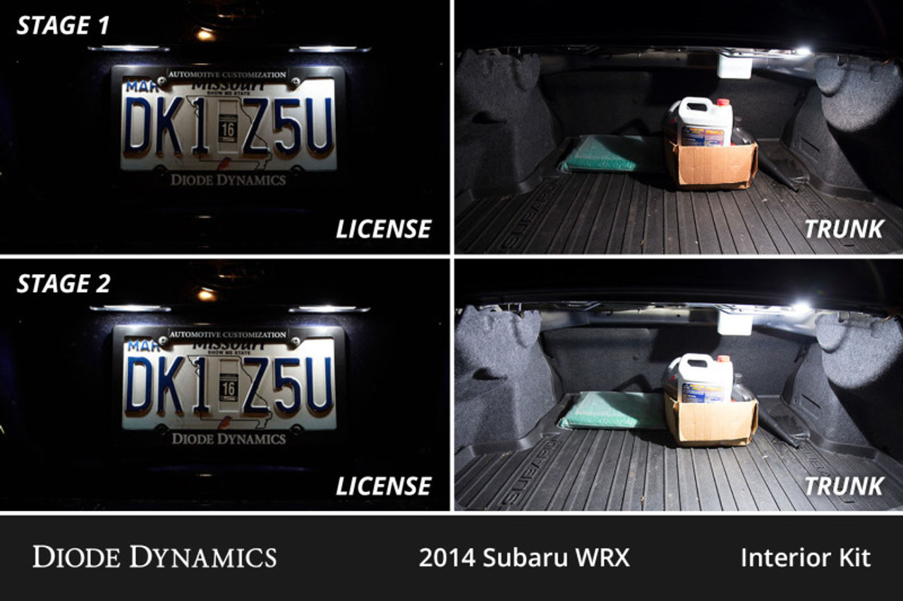 Diode Dynamics 08-14 Subaru WRX Interior LED Kit Cool White Stage 2 - DD0614