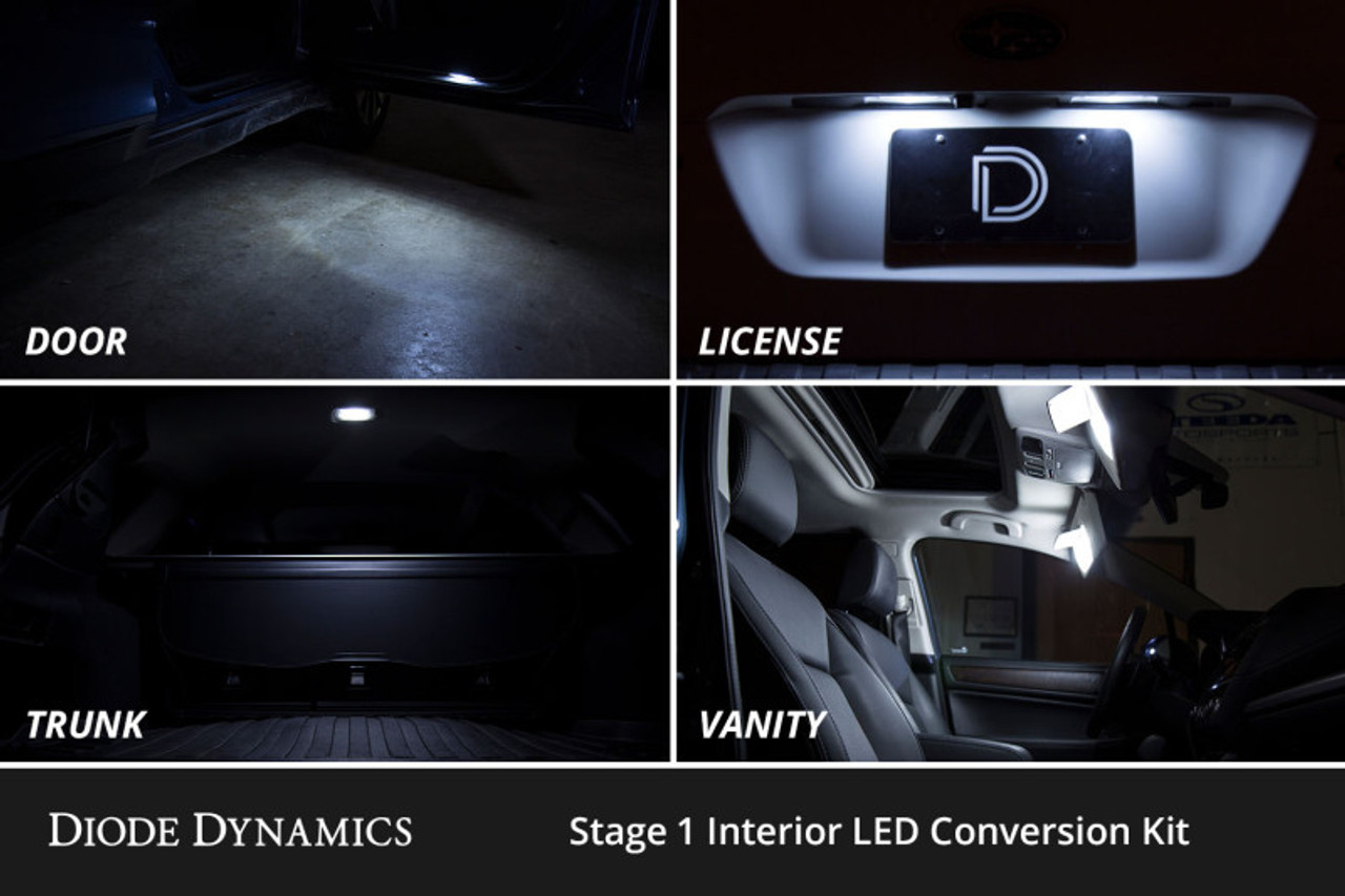 Diode Dynamics 03-09 Toyota 4Runner Interior LED Kit Cool White Stage 1 - DD0631