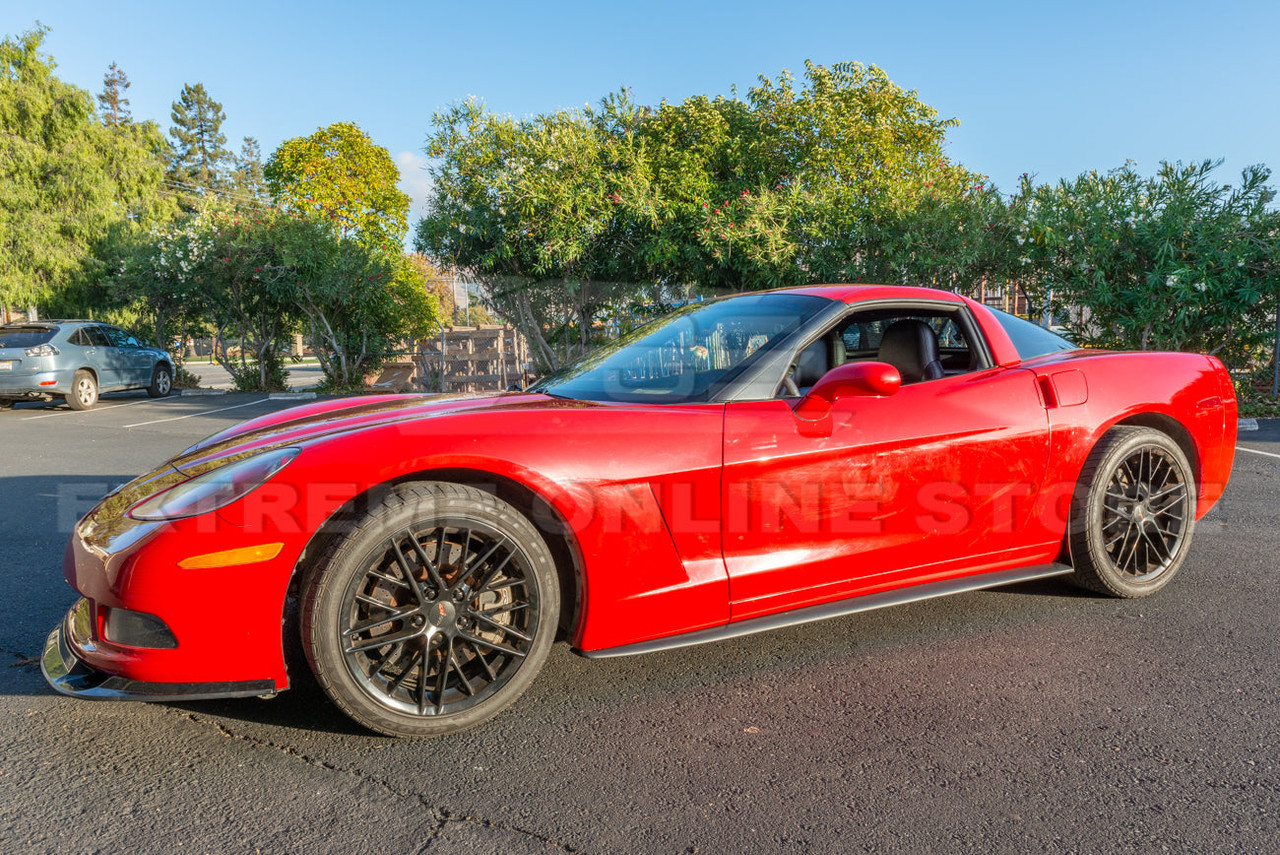 EOS ZR1 Conversion Side Skirts - Gloss Black - C6 Corvette Base