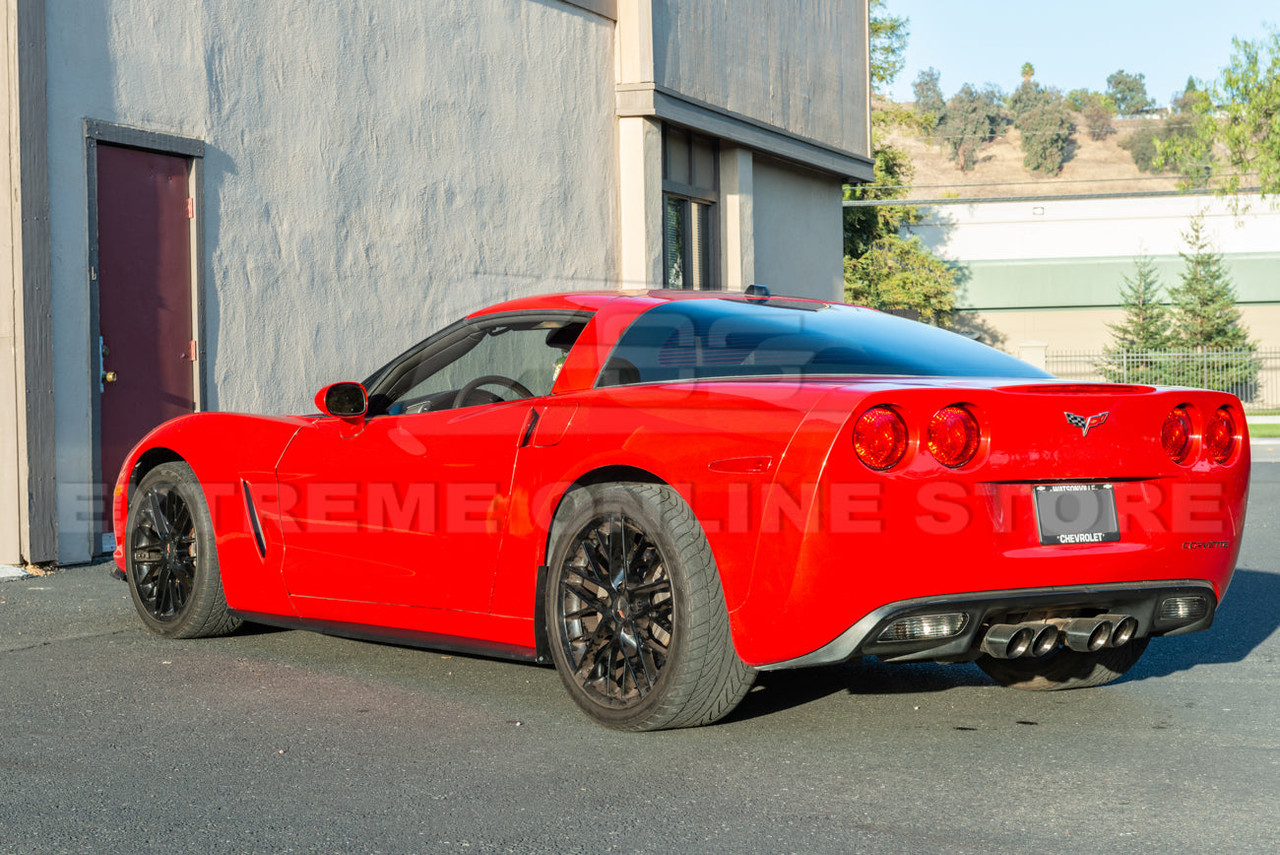 EOS ZR1 Conversion Side Skirts - Gloss Black - C6 Corvette Base