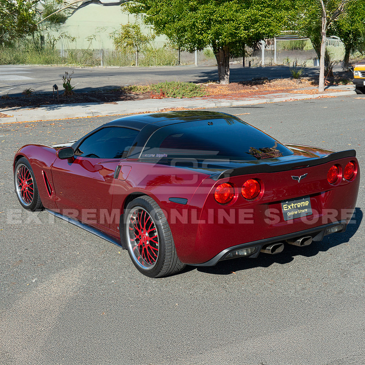 EOS ZR1 Conversion Side Skirts - Carbon Fiber - C6 Corvette Base (SS-080-BKCF-SK_SS-080-MF-BKCF)