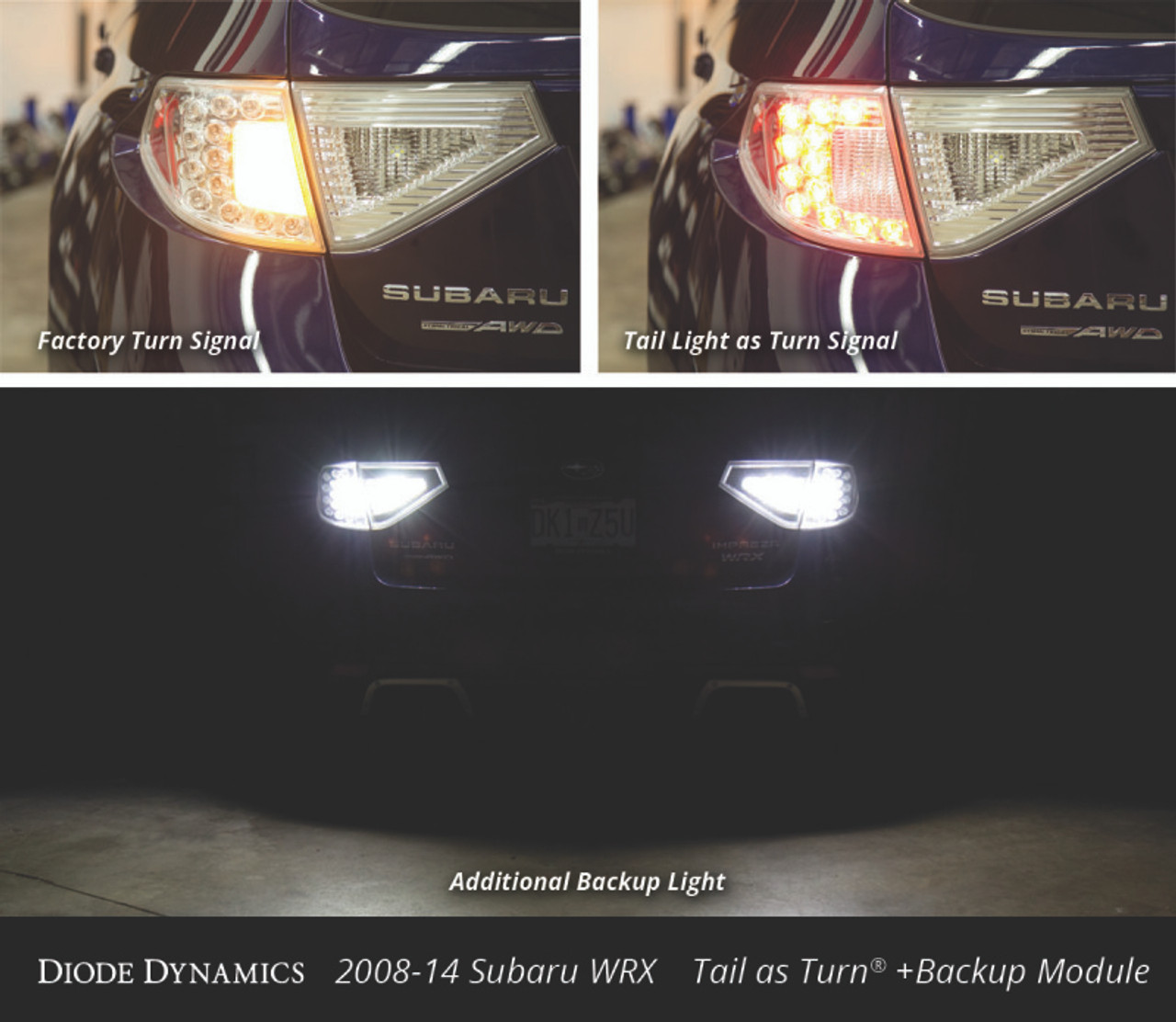 Diode Dynamics 08-14 Subaru WRX/STi Hatchback Tail as Turn +Backup Module (USDM) Module Only - DD3010