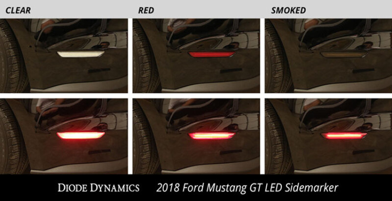 Diode Dynamics 15-21 Ford Mustang LED Sidemarkers Smoked (set) - DD5004