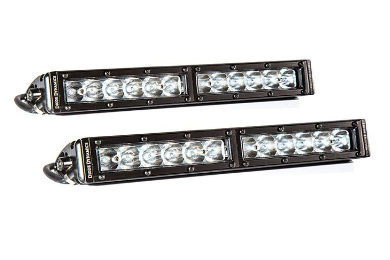 Diode Dynamics 12 In LED Light Bar Single Row Straight Clear Driving (Pair) Stage Series - DD5015P