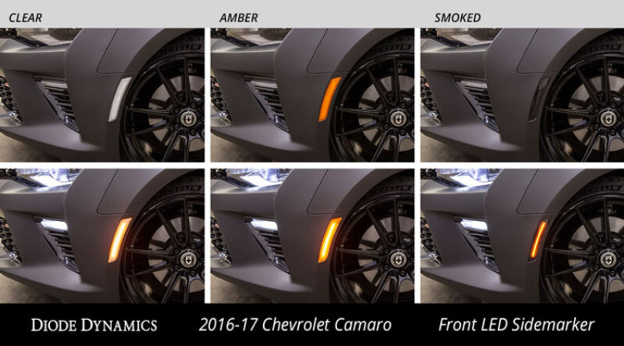 Diode Dynamics 16-21 Chevrolet Camaro LED Sidemarkers Smoked (set) - DD5063
