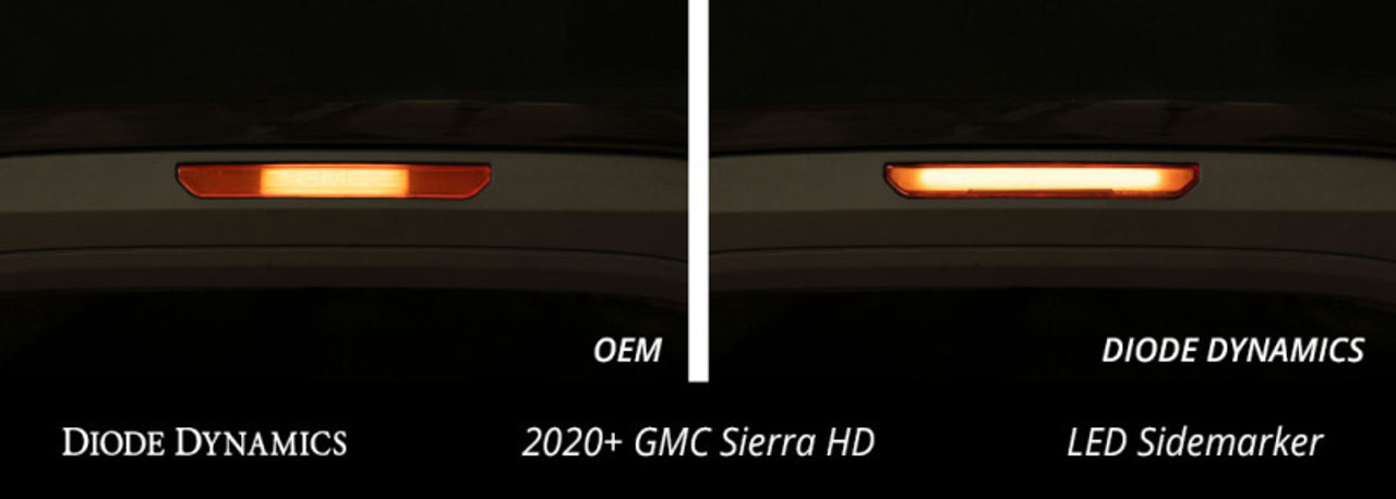 Diode Dynamics 20-21 Sierra 2500/3500 HD LED Sequential Sidemarkers Clear Set - DD5150