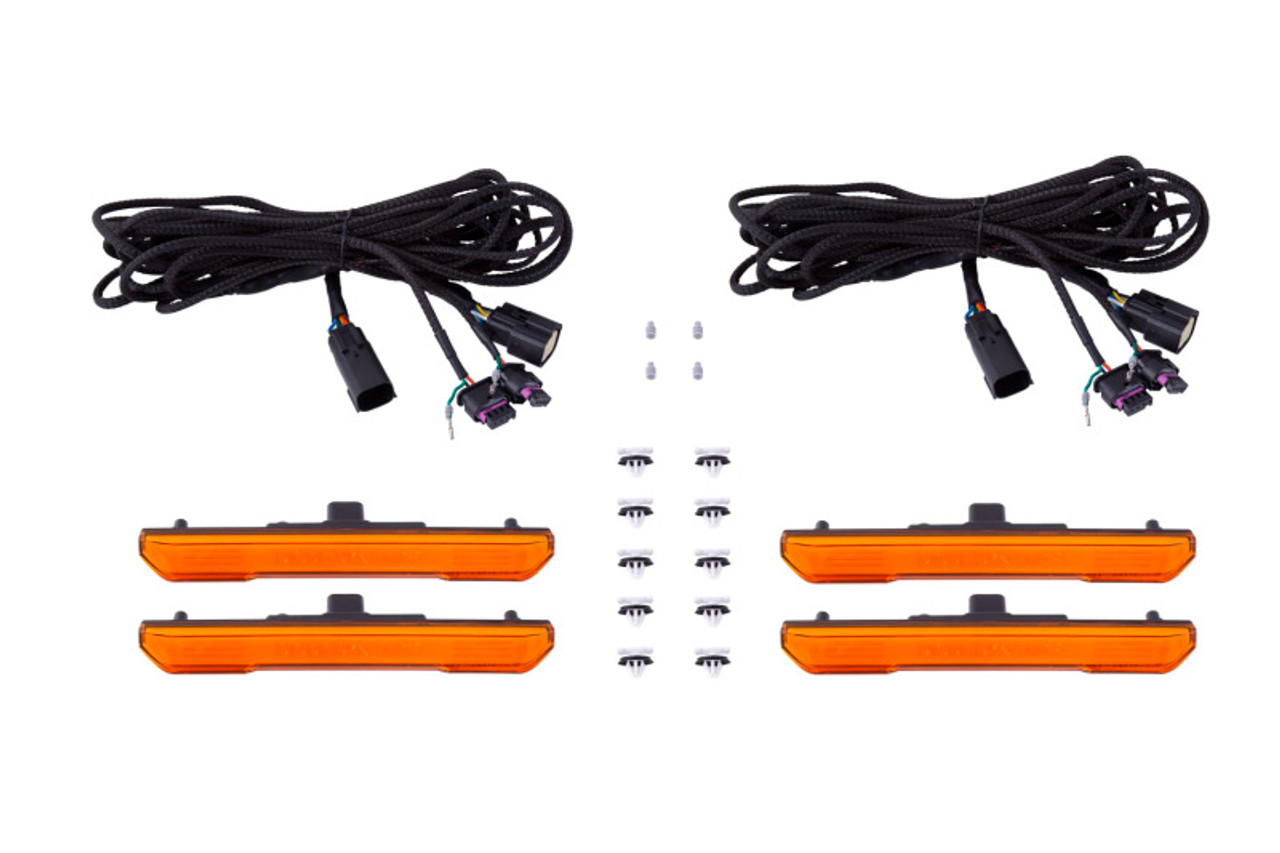 Diode Dynamics 20-21 Sierra 2500/3500 HD LED Sequential Sidemarkers - Amber Set - DD5151