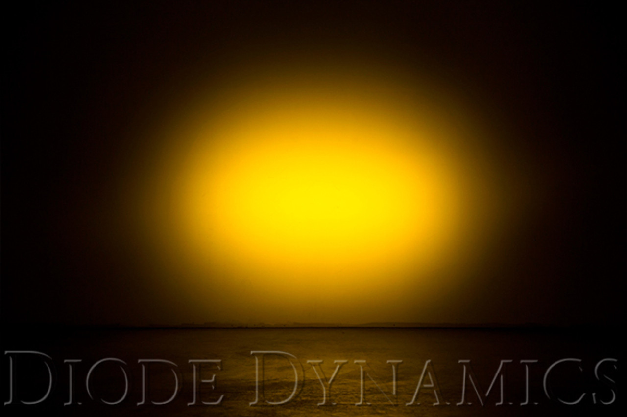 Diode Dynamics 6 In LED Light Bar - Amber Flood Stealth (Pair) - DD6040P