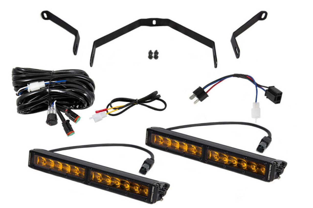 Diode Dynamics 14-21 Toyota Tundra SS12 Driving Light Kit - Amber Driving - DD6067