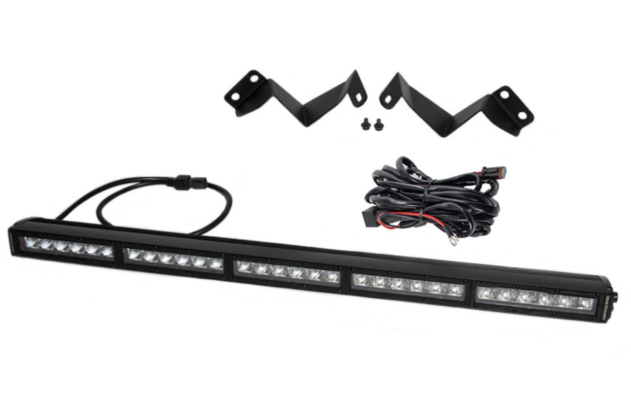 Diode Dynamics 16-21 Toyota Tacoma SS30 Stealth Lightbar Kit - Amber Driving - DD6073