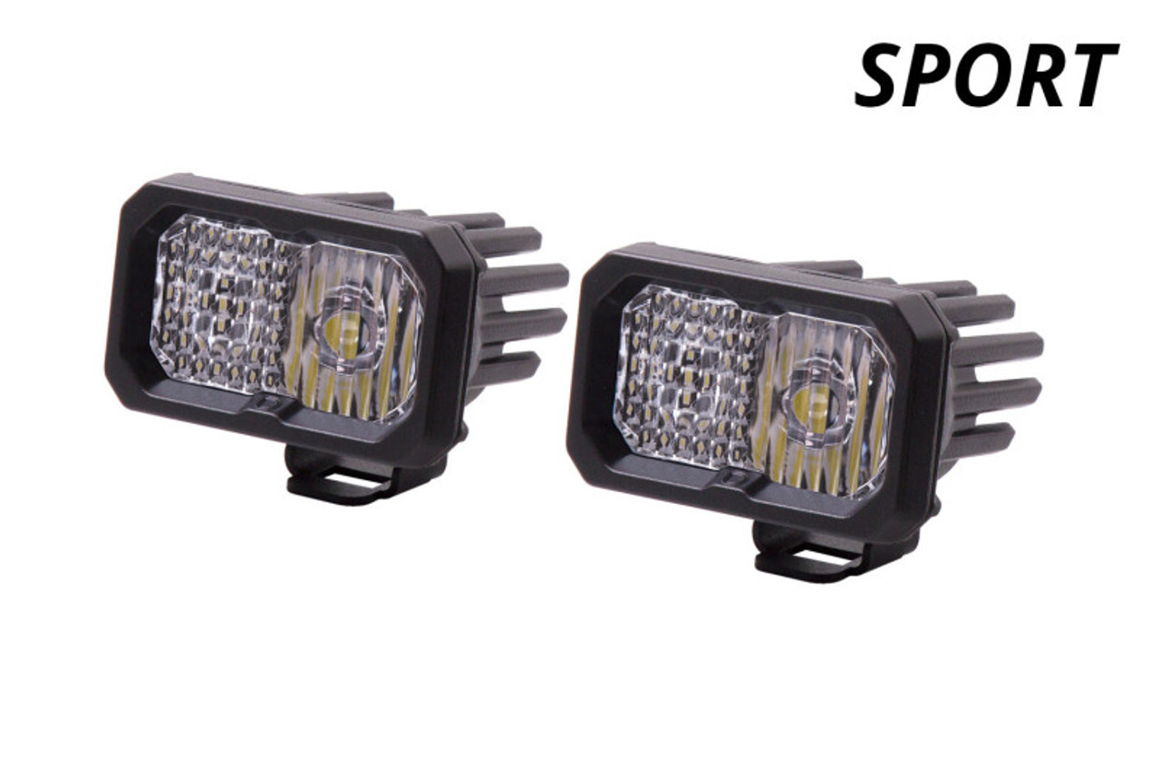 Diode Dynamics Stage Series 2 In LED Pod Sport - White Fog Standard ABL (Pair) - DD6385P