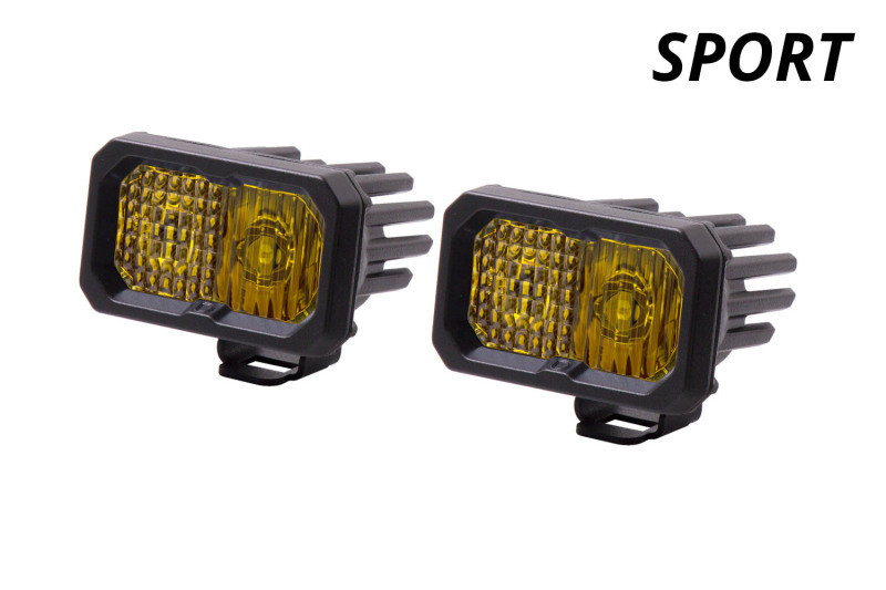 Diode Dynamics Stage Series 2 In LED Pod Sport - Yellow Combo Standard ABL (Pair) - DD6391P