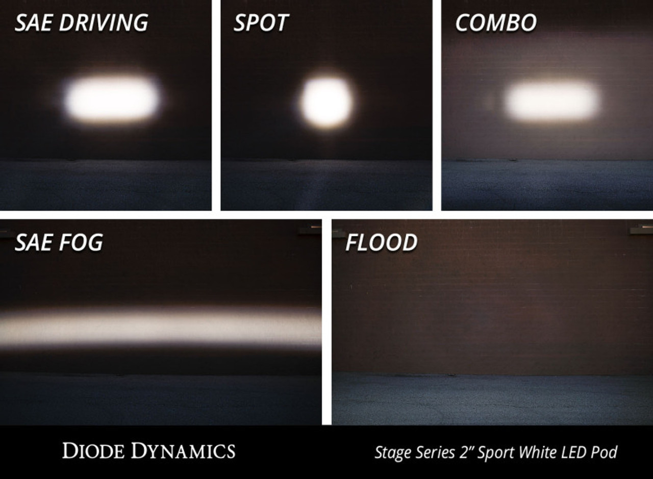 Diode Dynamics Stage Series 2 In LED Pod Sport - White Flood Standard RBL Each - DD6394S