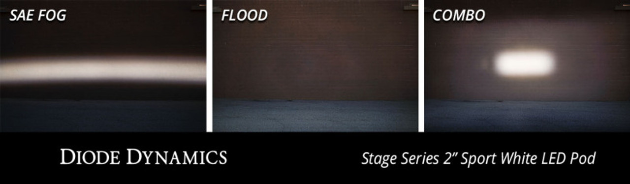 Diode Dynamics Stage Series 2 In LED Pod Sport - White Flood Flush RBL Each - DD6428S