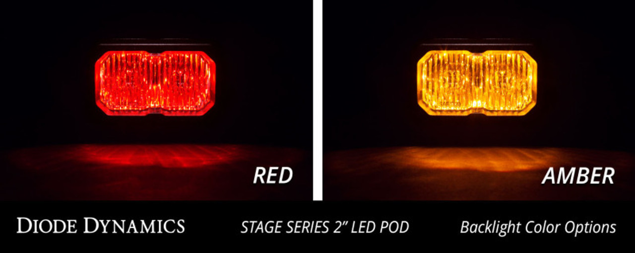 Diode Dynamics Stage Series 2 In LED Pod Sport - White Flood Flush RBL Each - DD6428S