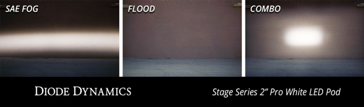 Diode Dynamics Stage Series 2 In LED Pod Sport - White Flood Flush RBL Each - DD6428S