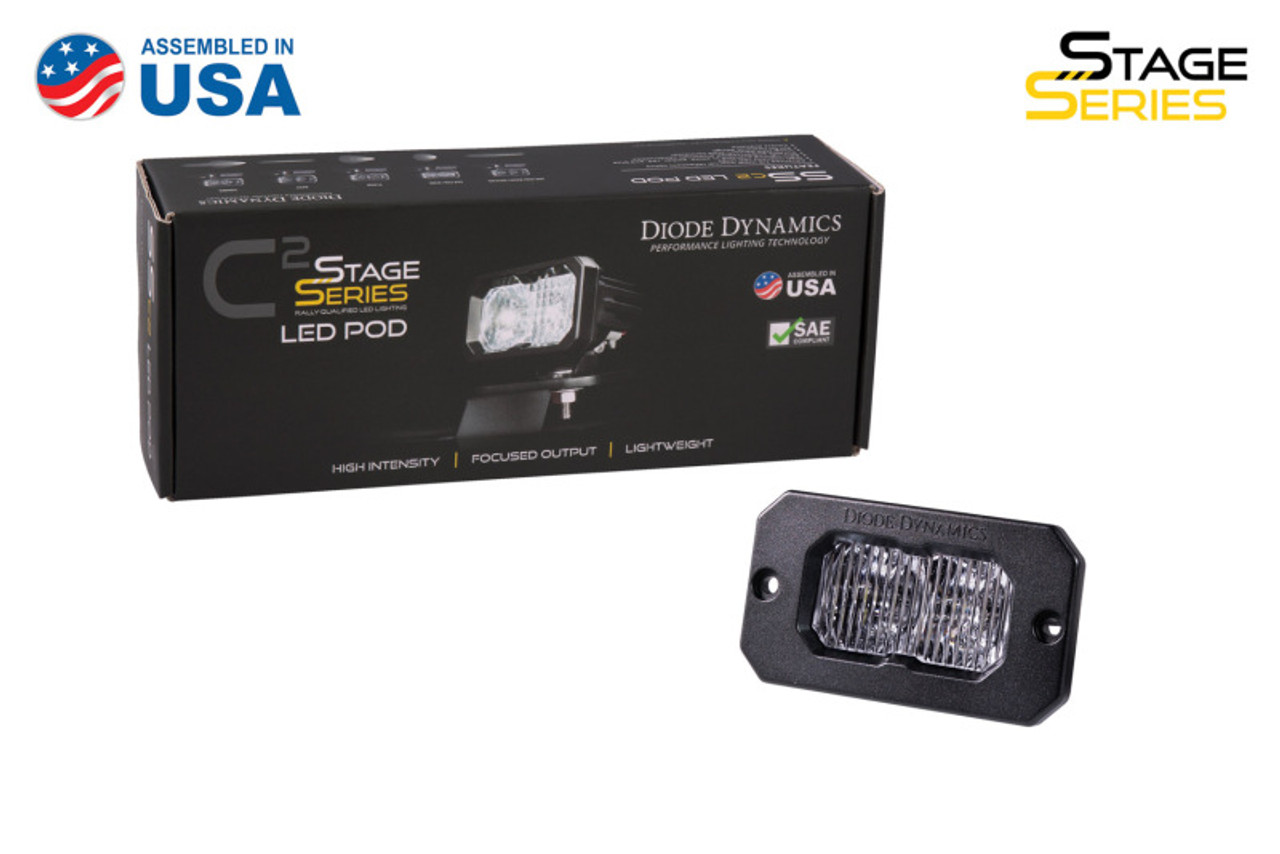 Diode Dynamics Stage Series 2 In LED Pod Sport - White Flood Flush RBL Each - DD6428S