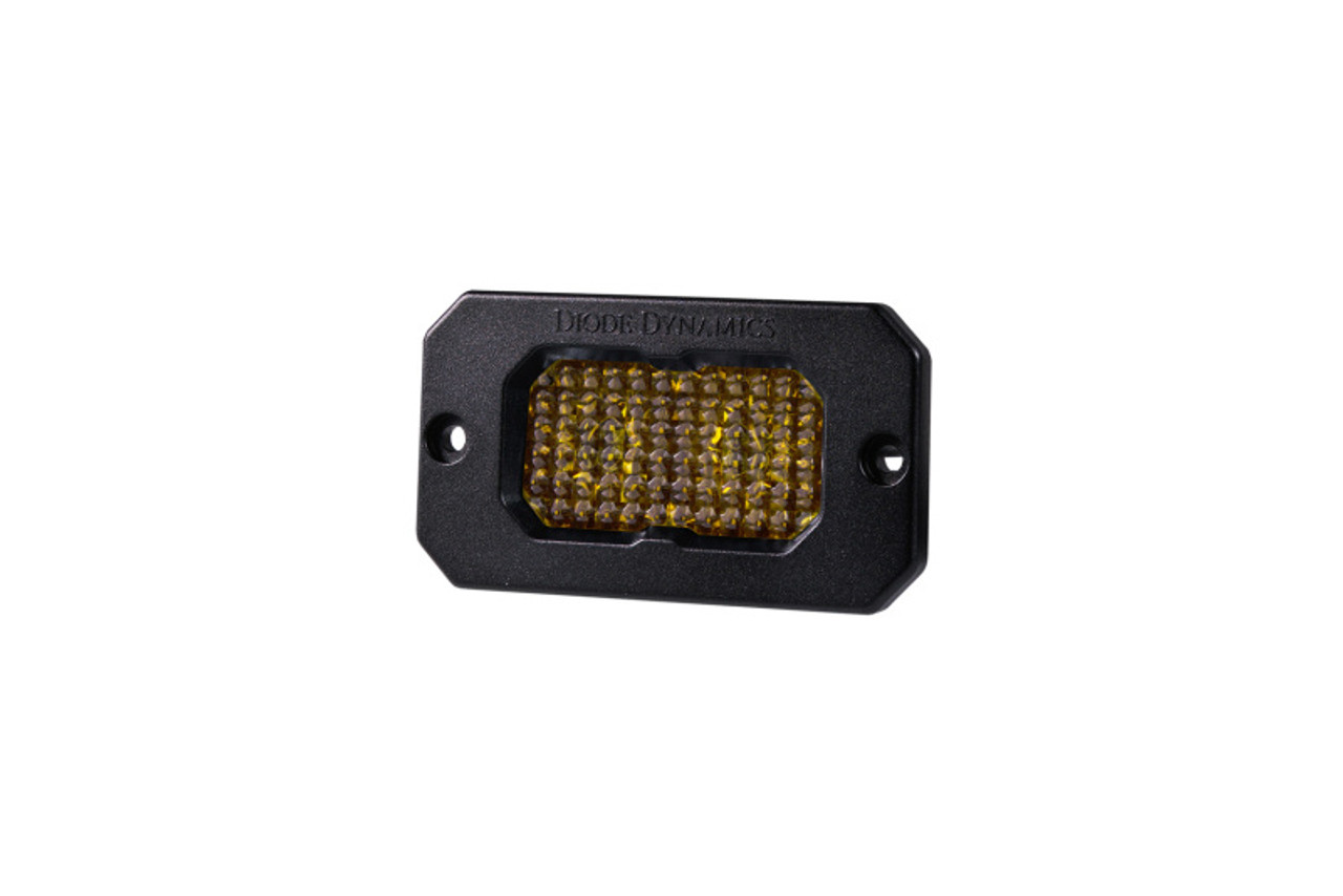 Diode Dynamics Stage Series 2 In LED Pod Sport - Yellow Flood Flush ABL Each - DD6430S